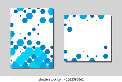 Light BLUEvector layout for Leaflets. Beautiful colored sample in A4 size. The pattern can be used for any ad, booklets.