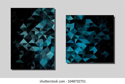 Light BLUEvector layout for Leaflets. Beautiful colored sample in A4 size. Pattern for ads, leaflets, labels of your business.