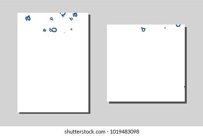 Light BLUEvector layout for Leaflets. Blurred decorative design in abstract style with textbox. Pattern for ads, leaflets, labels of your business.