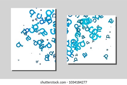 Light BLUEvector layout for Leaflets. Blurred decorative design in abstract style with textbox. Pattern for beautiful business cards, folders.