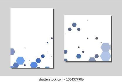Light BLUEvector layout for Leaflets. Blurred decorative design in abstract style with textbox. Completely new template for your brand book.