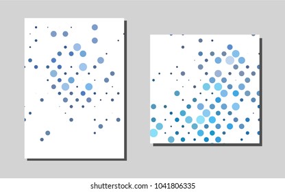 Light BLUEvector layout for Leaflets. Blurred decorative design in abstract style with textbox. Pattern for ads, leaflets, labels of your business.