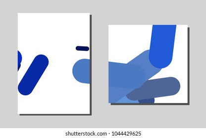 Light BLUEvector layout for Leaflets. Blurred decorative design in abstract style with textbox. Pattern can be used as a template for calendars.