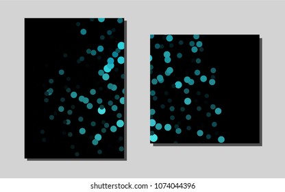 Light BLUEvector layout for Leaflets. Blurred decorative design in abstract style with textbox. Completely new template for your brand book.