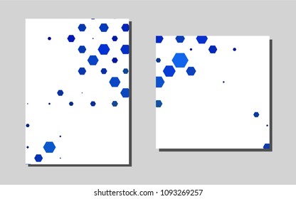 Light BLUEvector layout for Leaflets. Blurred decorative design in abstract style with textbox. Pattern for beautiful business cards, folders.