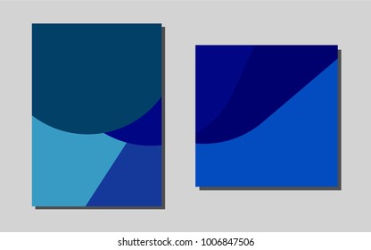 Light BLUEvector layout for Leaflets. Glitter abstract design concept with text box. Completely new template for your brand book.