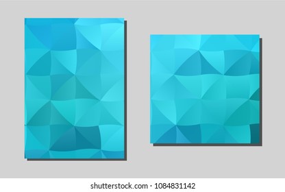 Light BLUEvector layout for Leaflets. Glitter abstract design concept with text box. New design for a poster, banner of your website.