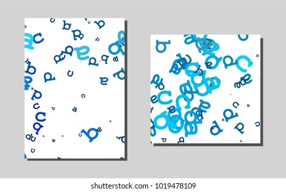 Light BLUEvector layout for Leaflets. Modern abstract design concept with colorful gradient. Beautiful design for cover of notepads.