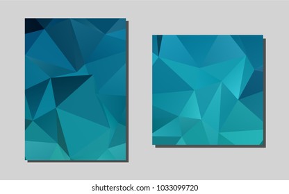 Light BLUEvector layout for Leaflets. Modern abstract design concept with colorful gradient. The pattern can be used for any ad, booklets.