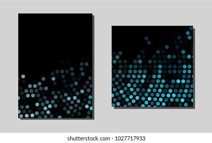 Light BLUEvector layout for Leaflets. Web interface on abstract background with colorful gradient. Beautiful design for cover of notepads.