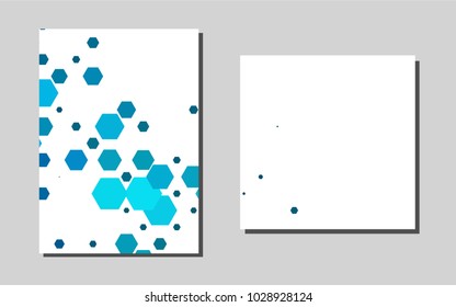 Light BLUEvector layout for Leaflets. Web interface on abstract background with colorful gradient. Pattern can be used as a template for calendars.