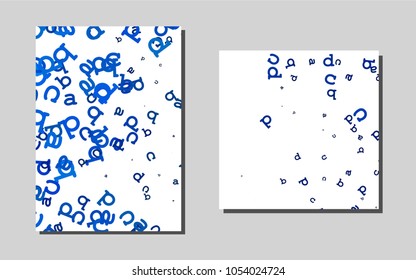 Light BLUEvector layout for Leaflets. Web interface on abstract background with colorful gradient. Beautiful design for cover of notepads.