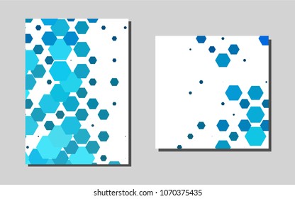 Light BLUEvector layout for Leaflets. Web interface on abstract background with colorful gradient. Completely new template for your brand book.