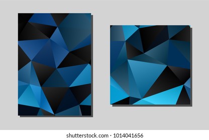 Light BLUEvector pattern for posters. Abstract booklet on colored background with gradient. Pattern for ads, leaflets, labels of your business.