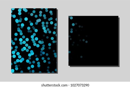 Light BLUEvector pattern for posters. Abstract booklet on colored background with gradient. The pattern can be used for any ad, booklets.