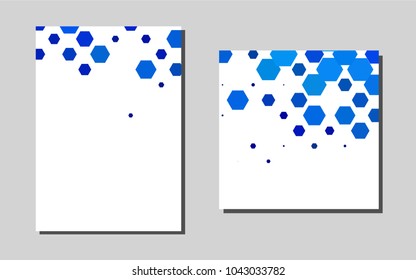 Light BLUEvector pattern for posters. Beautiful colored sample in A4 size. The pattern can be used for any ad, booklets.