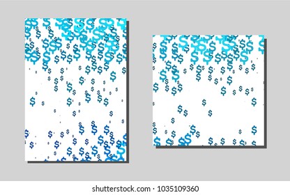Light BLUEvector pattern for posters. Blurred decorative design in abstract style with textbox. Pattern for ads, leaflets, labels of your business.