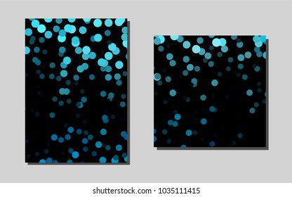 Light BLUEvector pattern for posters. Blurred decorative design in abstract style with textbox. Beautiful design for cover of notepads.