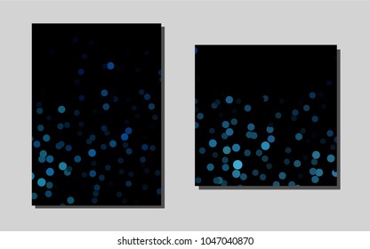 Light BLUEvector pattern for posters. Blurred decorative design in abstract style with textbox. New design for a poster, banner of your website.