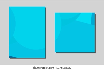 Light BLUEvector pattern for posters. Blurred decorative design in abstract style with textbox. Beautiful design for cover of notepads.