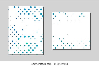 Light BLUEvector pattern for posters. Blurred decorative design in abstract style with textbox. Beautiful design for cover of notepads.