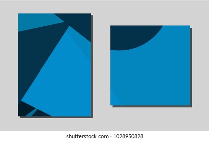Light BLUEvector pattern for posters. Glitter abstract design concept with text box. Completely new template for your brand book.