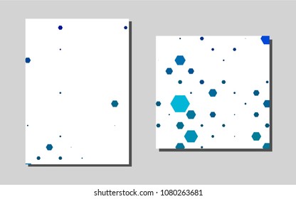 Light BLUEvector pattern for posters. Modern abstract design concept with colorful gradient. The pattern can be used for any ad, booklets.