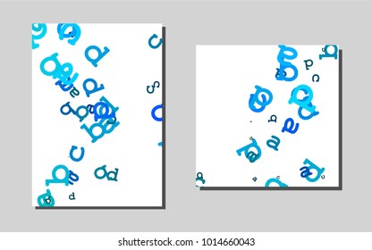 Light BLUEvector pattern for posters. Web interface on abstract background with colorful gradient. The pattern can be used for any ad, booklets.