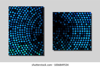 Light BLUEvector template for landing pages. Abstract booklet on colored background with gradient. New design for a poster, banner of your website.