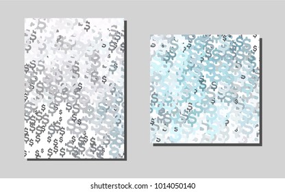Light BLUEvector template for landing pages. Booklet with textbox on colorful abstract background. New design for a poster, banner of your website.