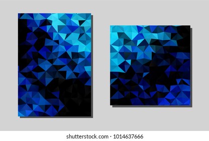 Light BLUEvector template for landing pages. Glitter abstract design concept with text box. Pattern for ads, leaflets, labels of your business.