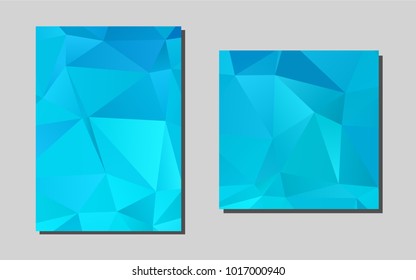 Light BLUEvector template for landing pages. Web interface on abstract background with colorful gradient. Beautiful design for cover of notepads.