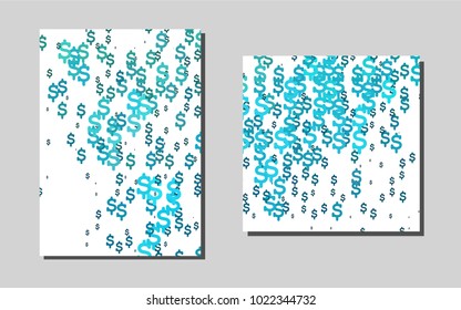 Light BLUEvector template for landing pages. Web interface on abstract background with colorful gradient. Completely new template for your brand book.