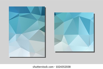 Light BLUEvector template for landing pages. Abstract booklet on colored background with gradient. Pattern can be used as a template for calendars.