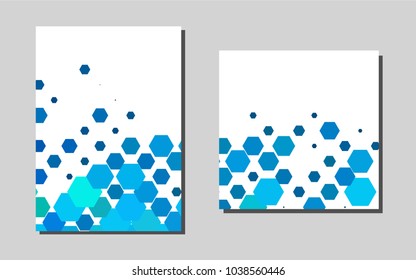 Light BLUEvector template for landing pages. Blurred decorative design in abstract style with textbox. Pattern can be used as a template for calendars.