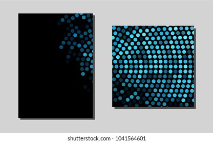Light BLUEvector template for landing pages. Glitter abstract design concept with text box. Beautiful design for cover of notepads.