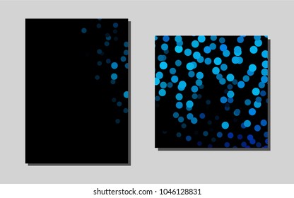 Light BLUEvector template for landing pages. Booklet with textbox on colorful abstract background. New design for a poster, banner of your website.
