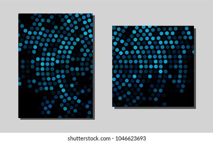 Light BLUEvector template for landing pages. Web interface on abstract background with colorful gradient. Pattern for ads, leaflets, labels of your business.