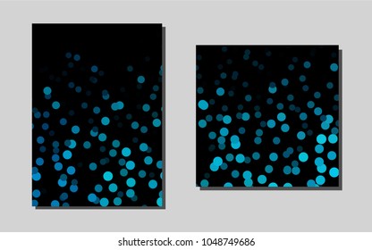 Light BLUEvector template for landing pages. Booklet with textbox on colorful abstract background. New design for a poster, banner of your website.