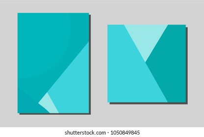 Light BLUEvector template for landing pages. Beautiful colored sample in A4 size. Pattern for ads, leaflets, labels of your business.