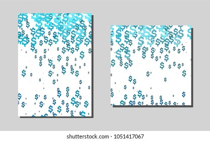 Light BLUEvector template for landing pages. Booklet with textbox on colorful abstract background. New design for a poster, banner of your website.