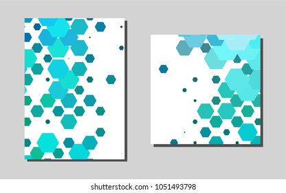 Light BLUEvector template for landing pages. Glitter abstract design concept with text box. Completely new template for your brand book.