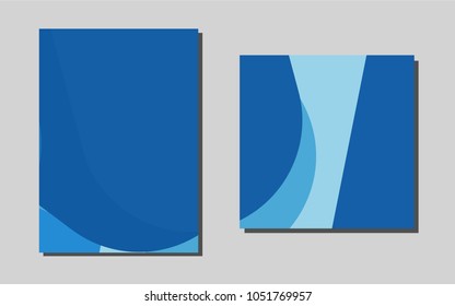 Light BLUEvector template for landing pages. Booklet with textbox on colorful abstract background. The pattern can be used for any ad, booklets.
