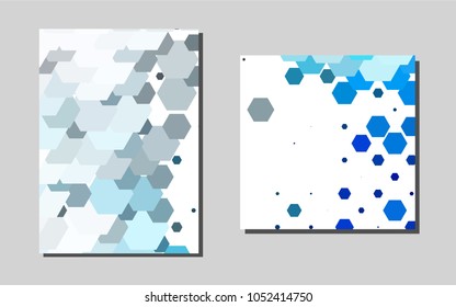 Light BLUEvector template for landing pages. Modern abstract design concept with colorful gradient. New design for a poster, banner of your website.