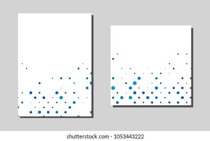 Light BLUEvector template for landing pages. Booklet with textbox on colorful abstract background. Pattern for ads, leaflets, labels of your business.