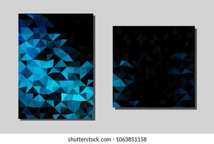 Light BLUEvector template for landing pages. Abstract booklet on colored background with gradient. Pattern for ads, leaflets, labels of your business.