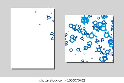 Light BLUEvector template for landing pages. Blurred decorative design in abstract style with textbox. Pattern can be used as a template for calendars.