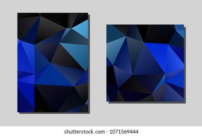 Light BLUEvector template for landing pages. Glitter abstract design concept with text box. Pattern for beautiful business cards, folders.