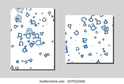 Light BLUEvector template for landing pages. Modern abstract design concept with colorful gradient. Pattern for beautiful business cards, folders.