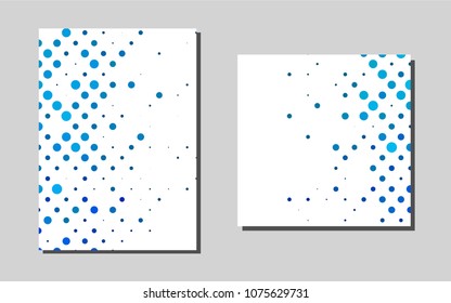 Light BLUEvector template for landing pages. Web interface on abstract background with colorful gradient. The pattern can be used for any ad, booklets.
